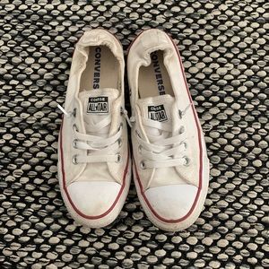 White low converse size 7.5 woman’s